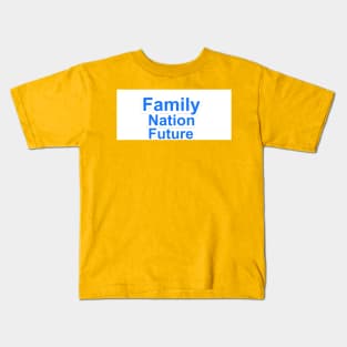 family nation future Kids T-Shirt